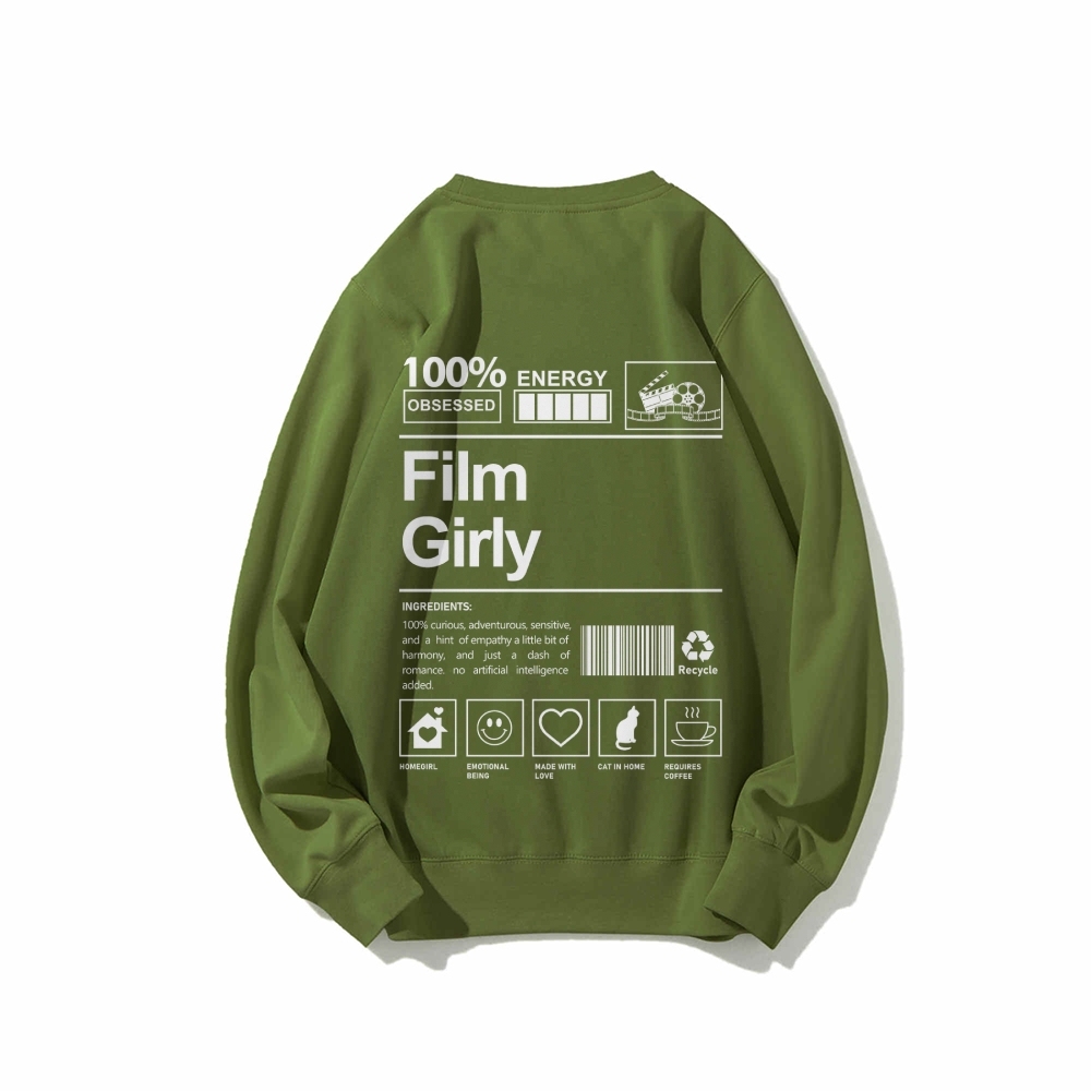 Film Giry Casual Crewneck Sweatshirt-moweekender