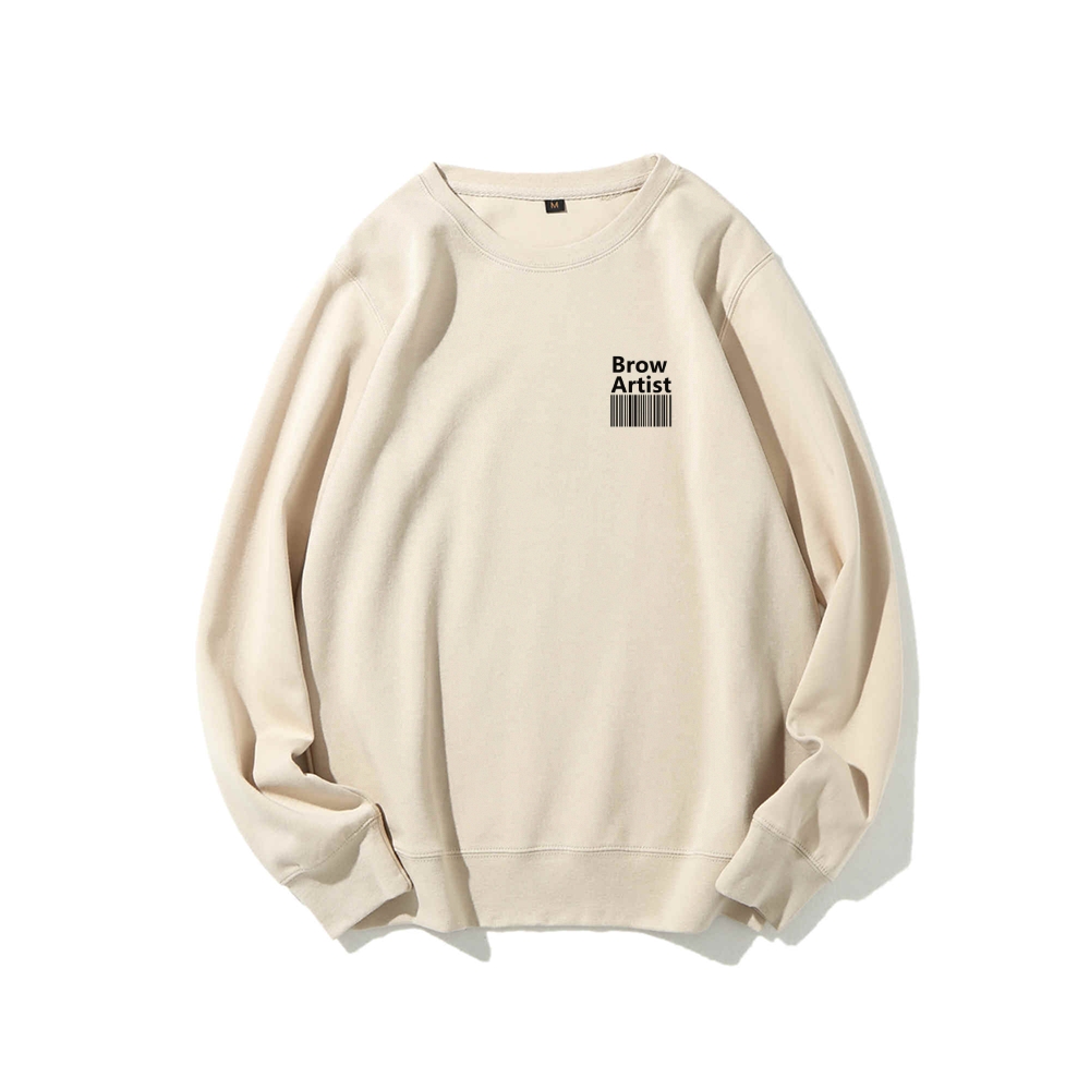 Brow Artist Casual Crewneck Sweatshirt-moweekender