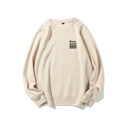 Brow Artist Casual Crewneck Sweatshirt-moweekender