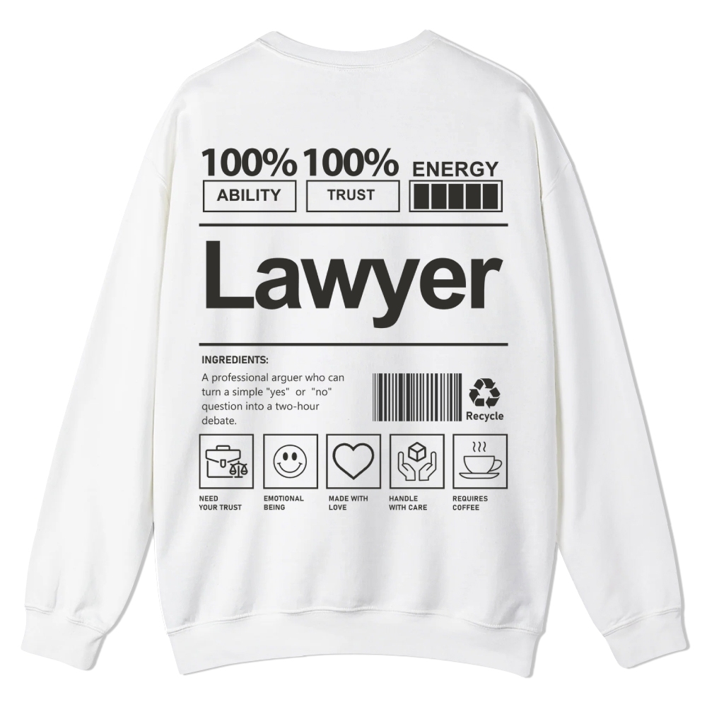 Lawyer Casual Crewneck Sweatshirt