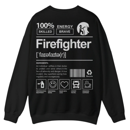 Firefighter Casual Crewneck Sweatshirt-moweekender