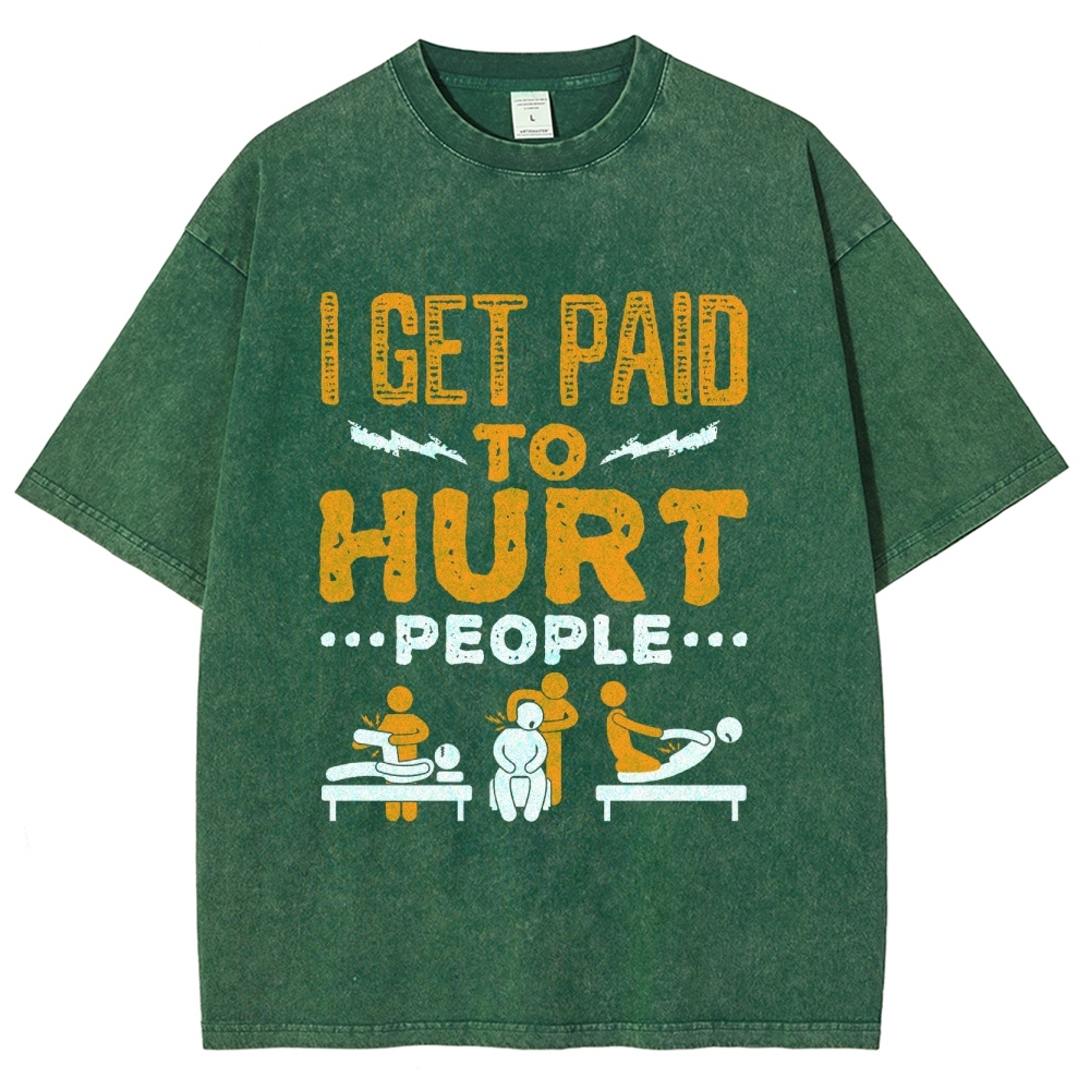 Physical Therapy Unisex Fit Washed T-Shirt-moweekender