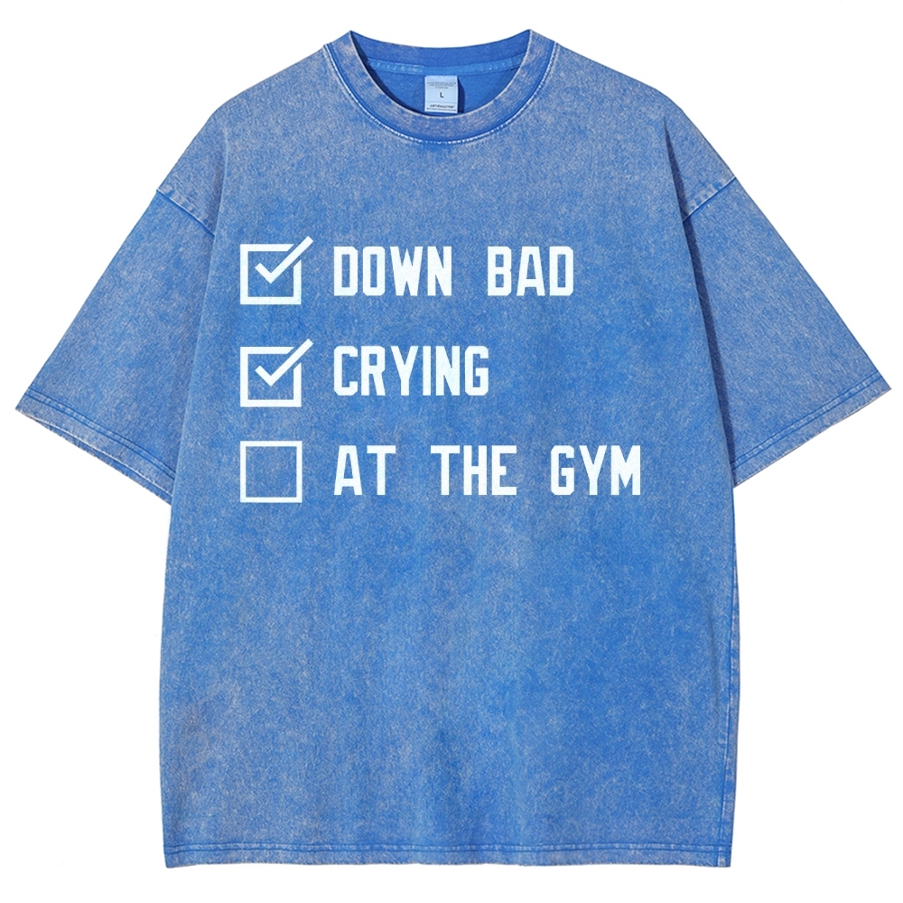 At The Gym Vintage Snowflake Washed T-Shirt-moweekender