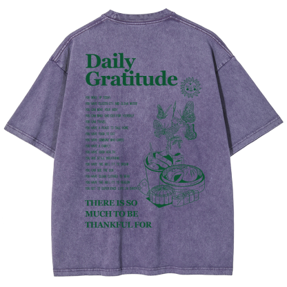Grateful Aesthetic Summer Unisex Fit Washed T-Shirt-moweekender