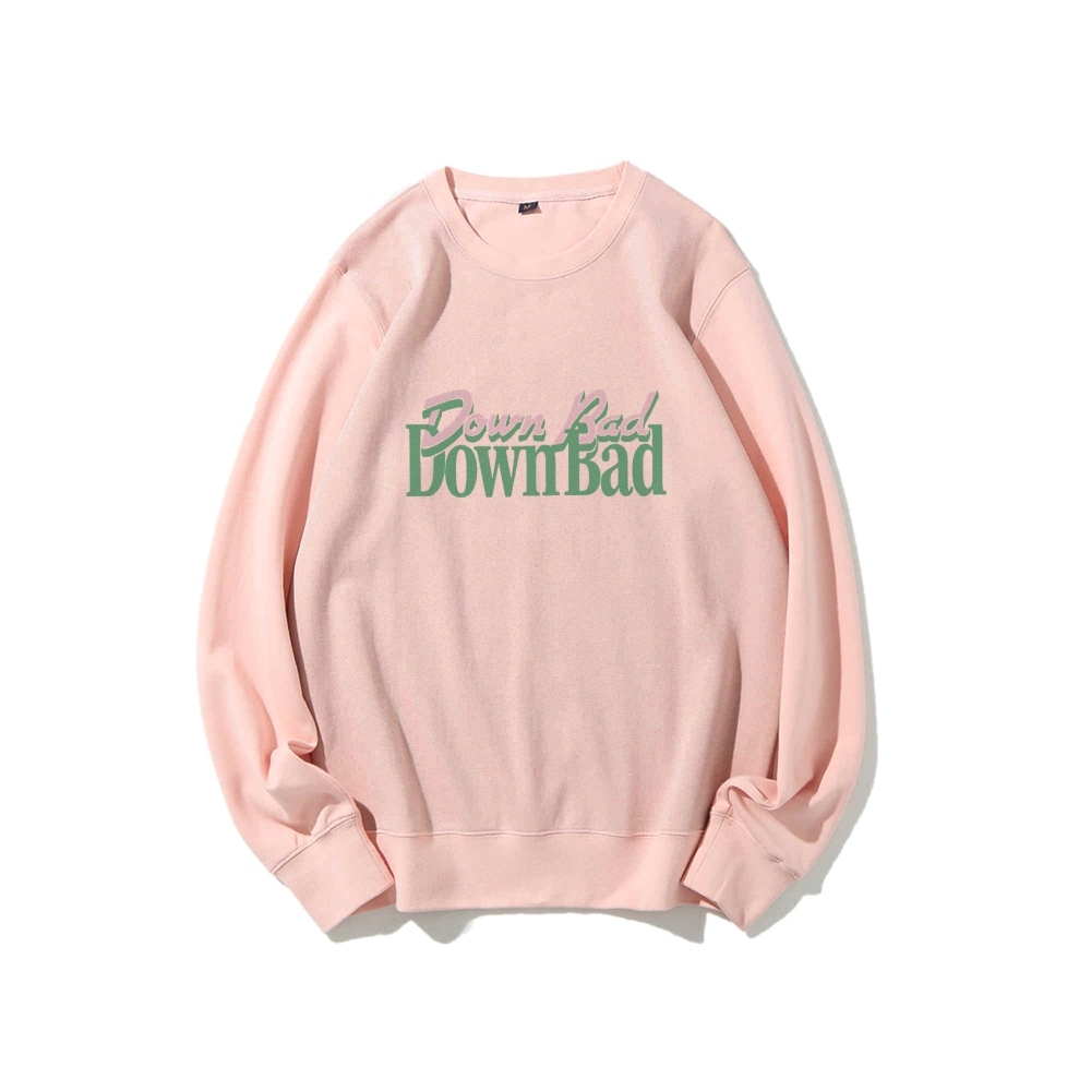Down Bad Crying At The Gym Casual Crewneck Sweatshirt-moweekender