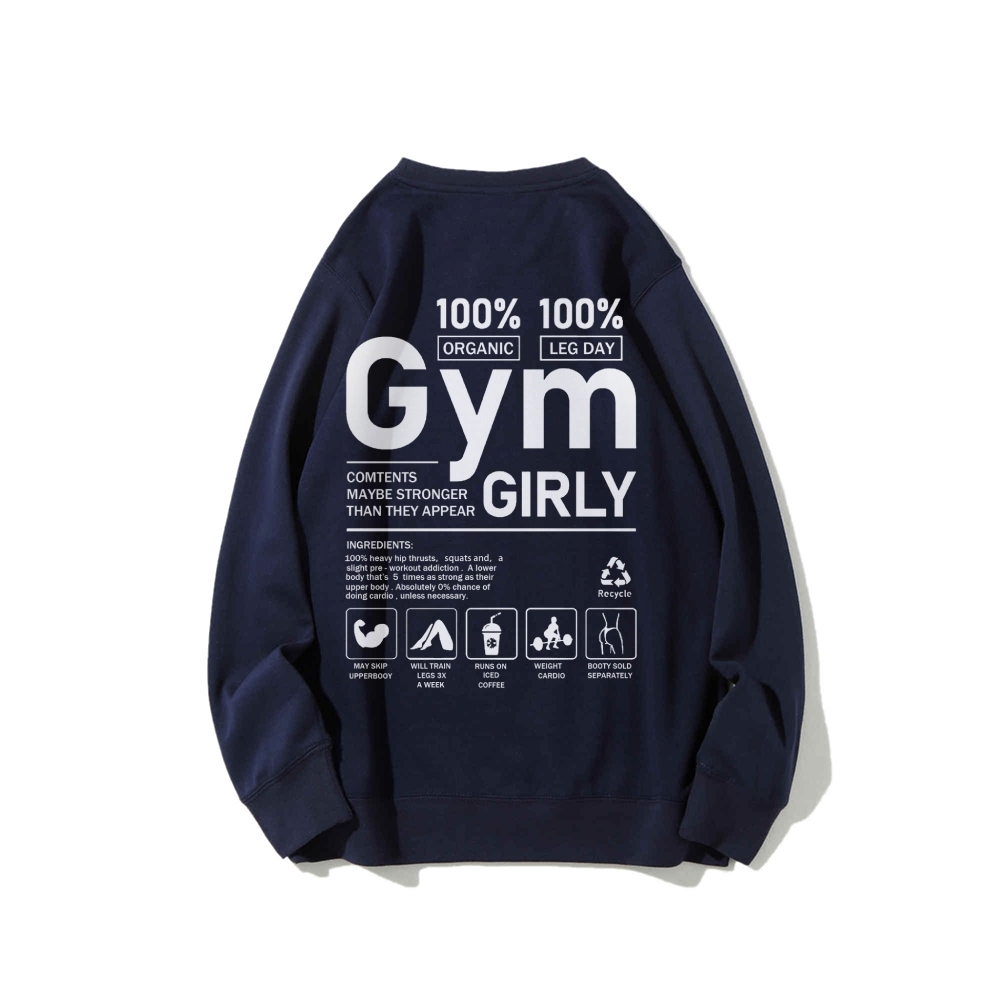 Gym Girl Long Sleeved Sweatshirt-moweekender