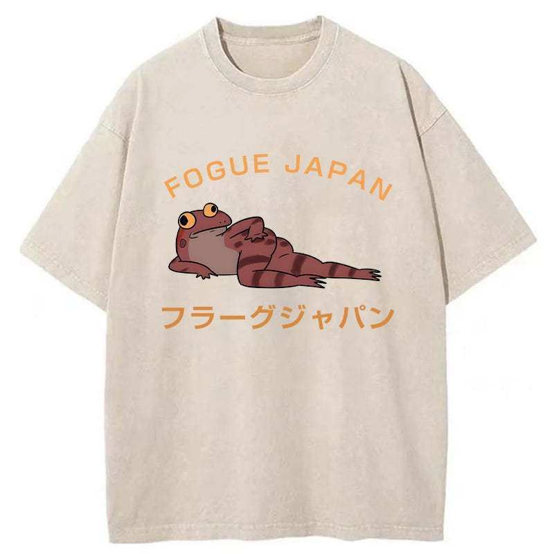 Fogue Funny Washed Vintage T-Shirt-moweekender
