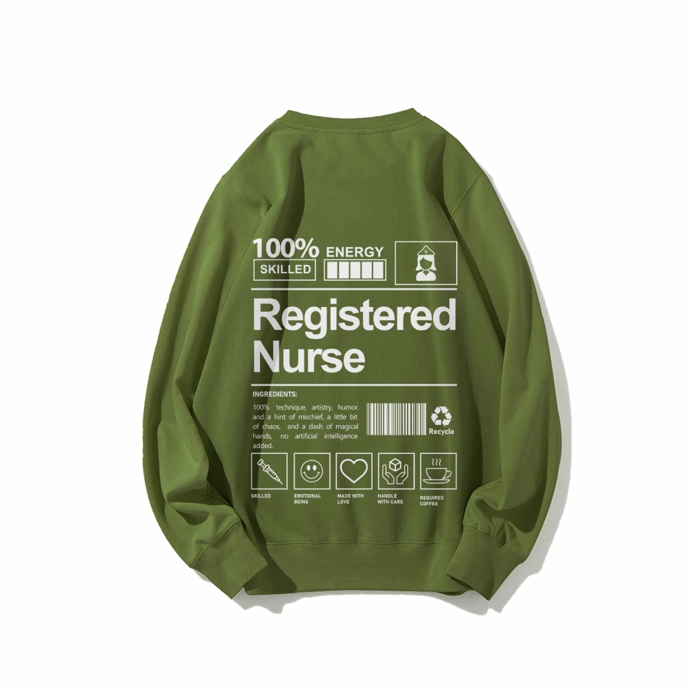Registered Nurse Casual Crewneck Sweatshirt-moweekender