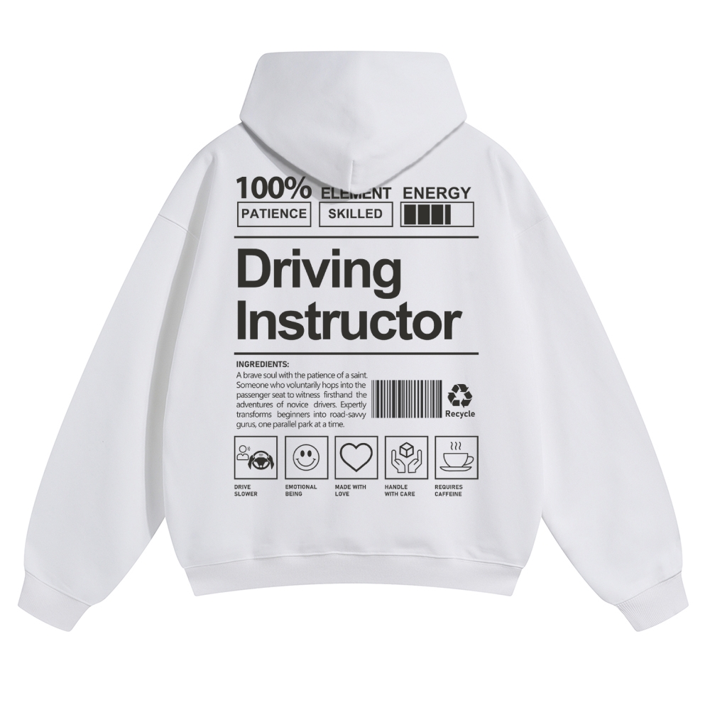 Driving Instructor Unisex Casual Anime Print Hoodie-moweekender