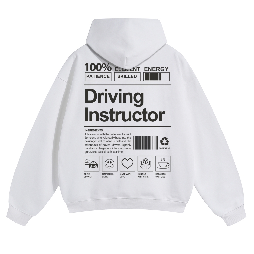 Driving Instructor Unisex Casual Anime Print Hoodie-moweekender