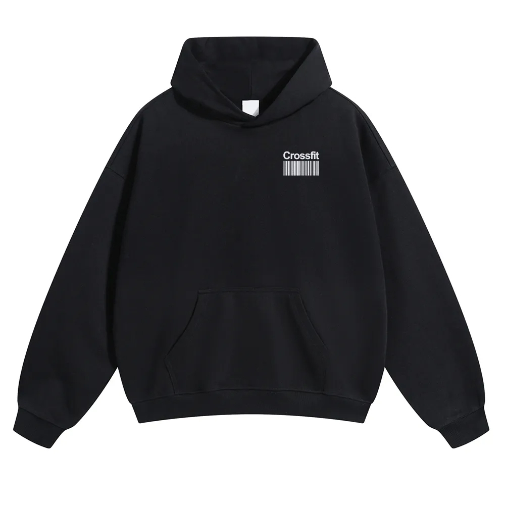 Crossfit Unisex Casual Anime Print Hoodie-moweekender