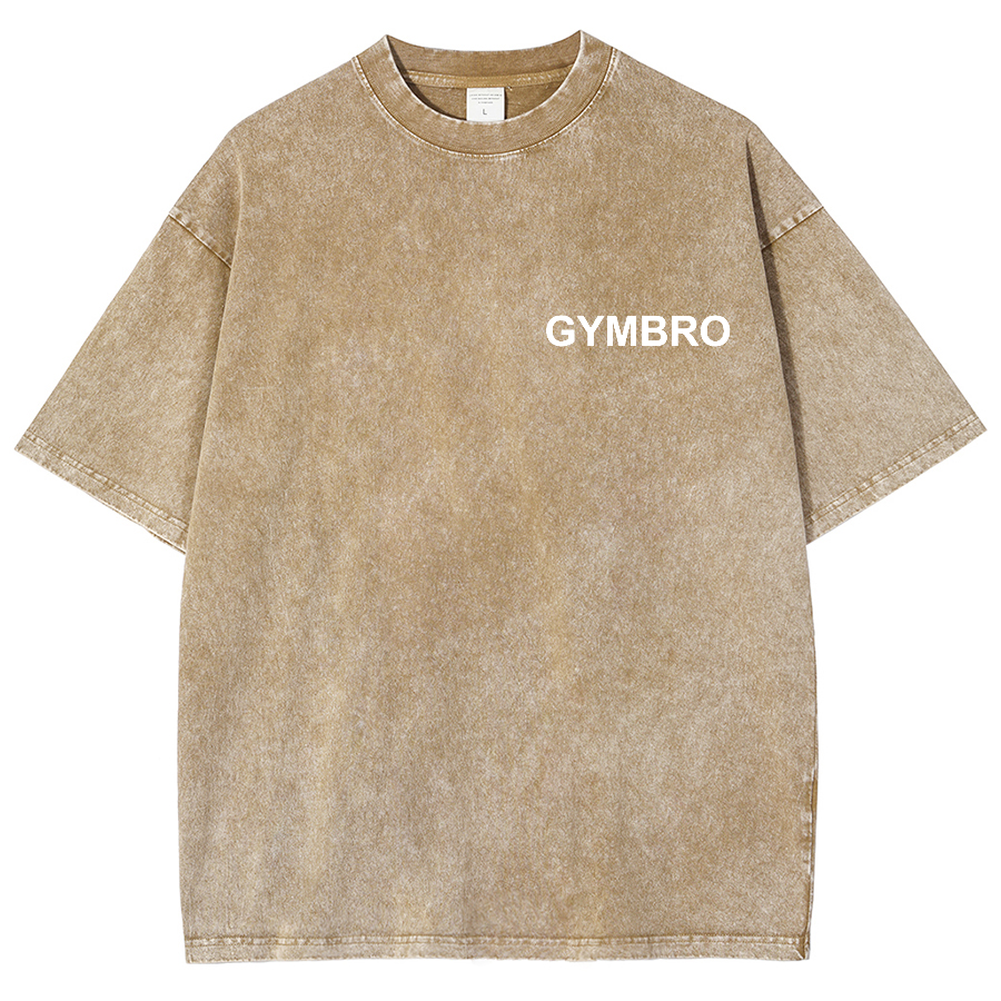 Gym Bro Unisex Fit Washed Oversized T-Shirt-moweekender