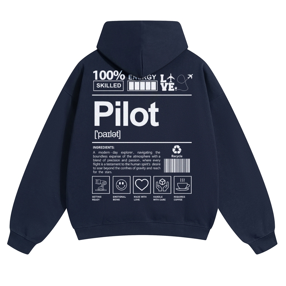 Pilot Solid Color Hoodie-moweekender
