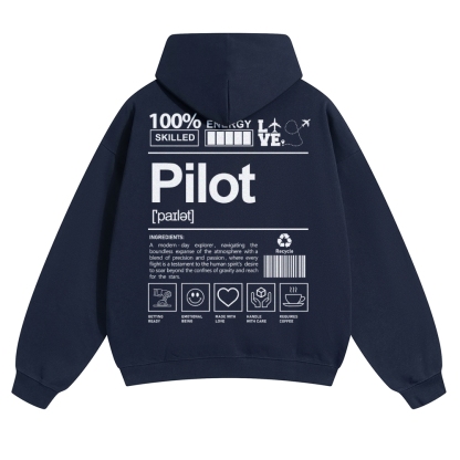 Pilot Solid Color Hoodie-moweekender