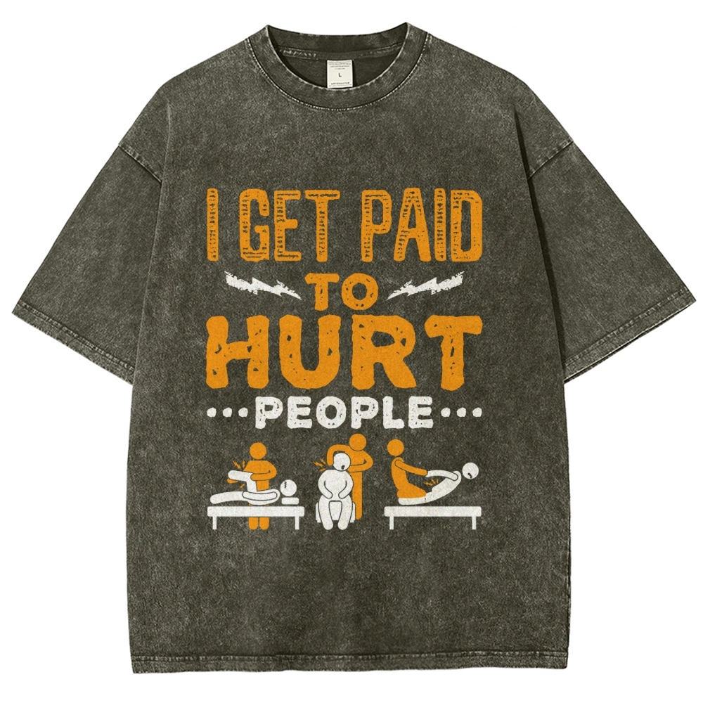 Physical Therapy Unisex Fit Washed T-Shirt-moweekender