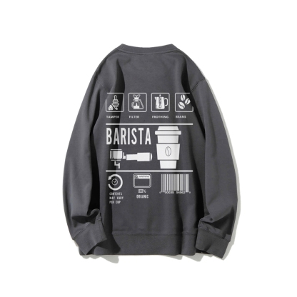 Barista Casual Crewneck Sweatshirt-moweekender