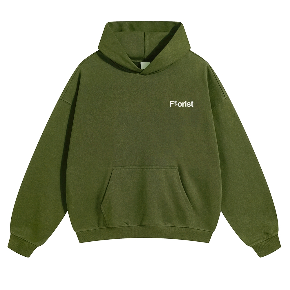 Florist Pattern Unisex Casual Anime Print Hoodie-moweekender