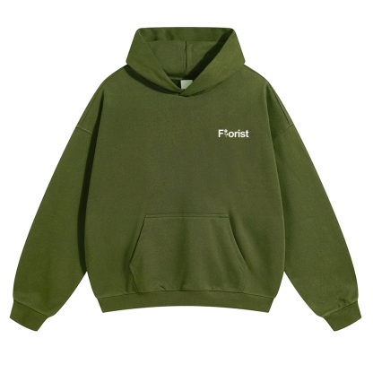 Florist Pattern Unisex Casual Anime Print Hoodie-moweekender
