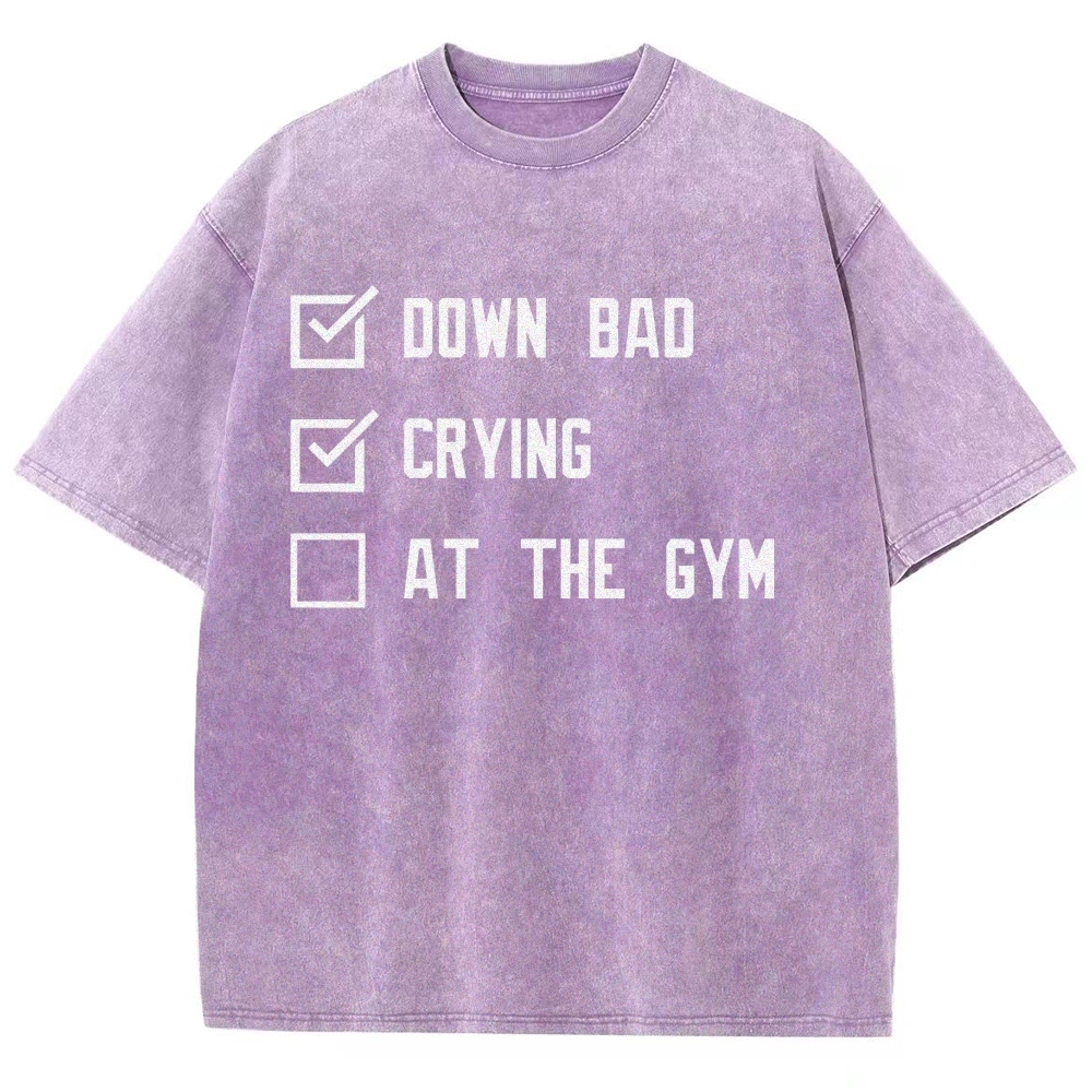 At The Gym Vintage Snowflake Washed T-Shirt-moweekender