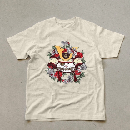 Japanese Goldfish Cat Casual Unisex Prints T-Shirt-moweekender