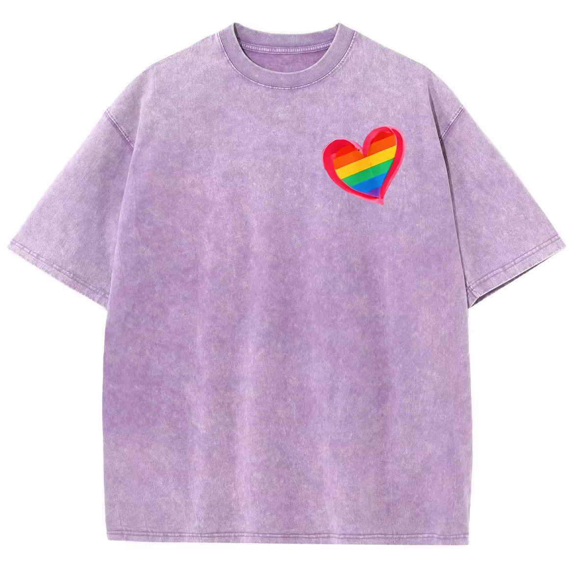 All For Love And Love For All Washed Oversized T-Shirt-moweekender