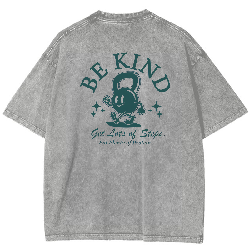 Be Kind Vintage Snowflake Washed T-Shirt-moweekender