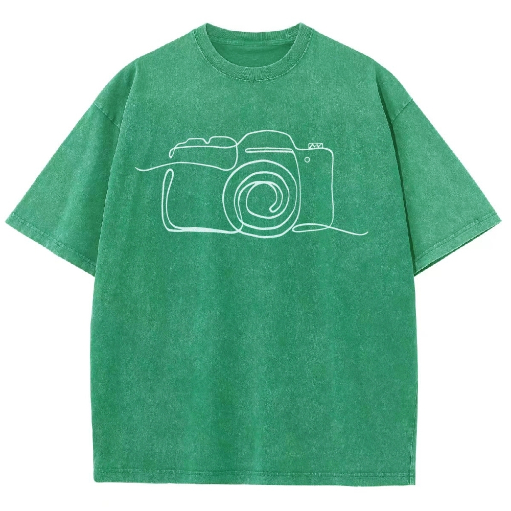 Photography Unisex Fit Washed T-Shirt-moweekender