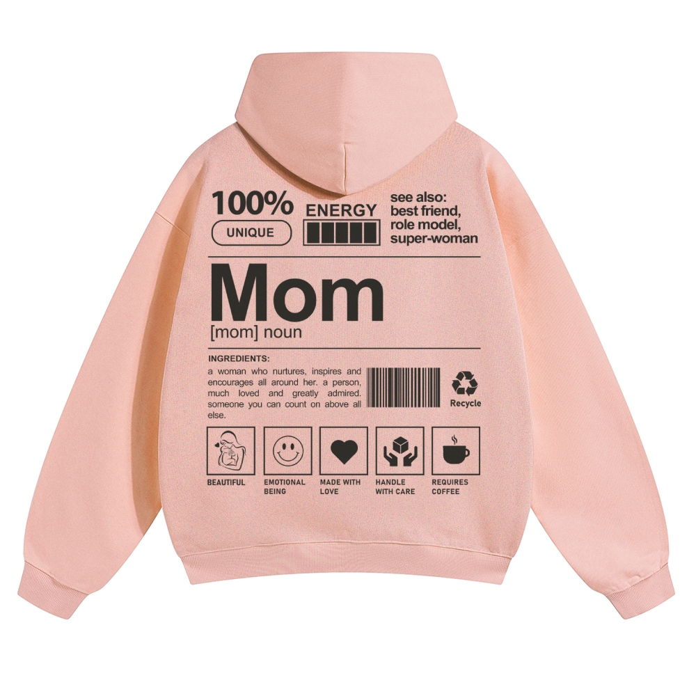 Mom Unisex Casual Anime Print Hoodie-moweekender