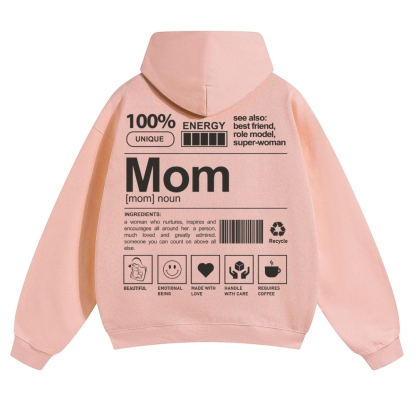 Mom Unisex Casual Anime Print Hoodie-moweekender