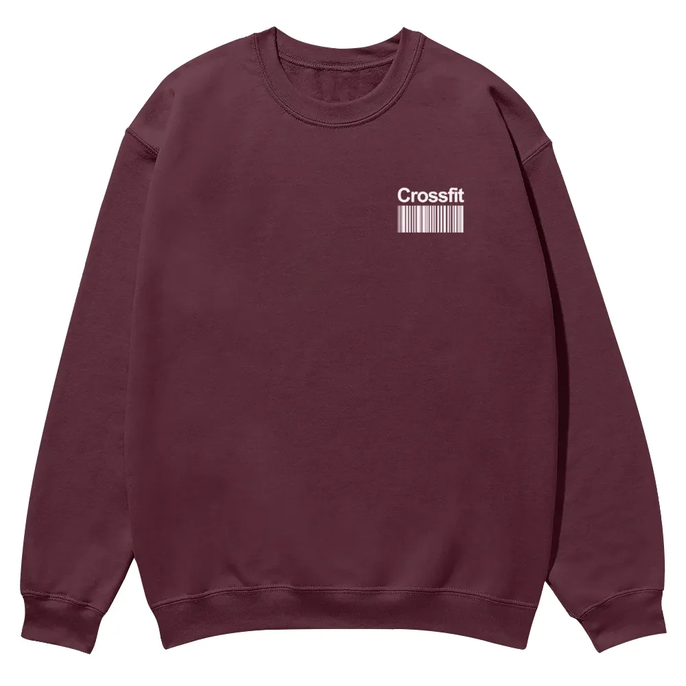 Crossfit Printed Crew Neck Sweatshirt-moweekender