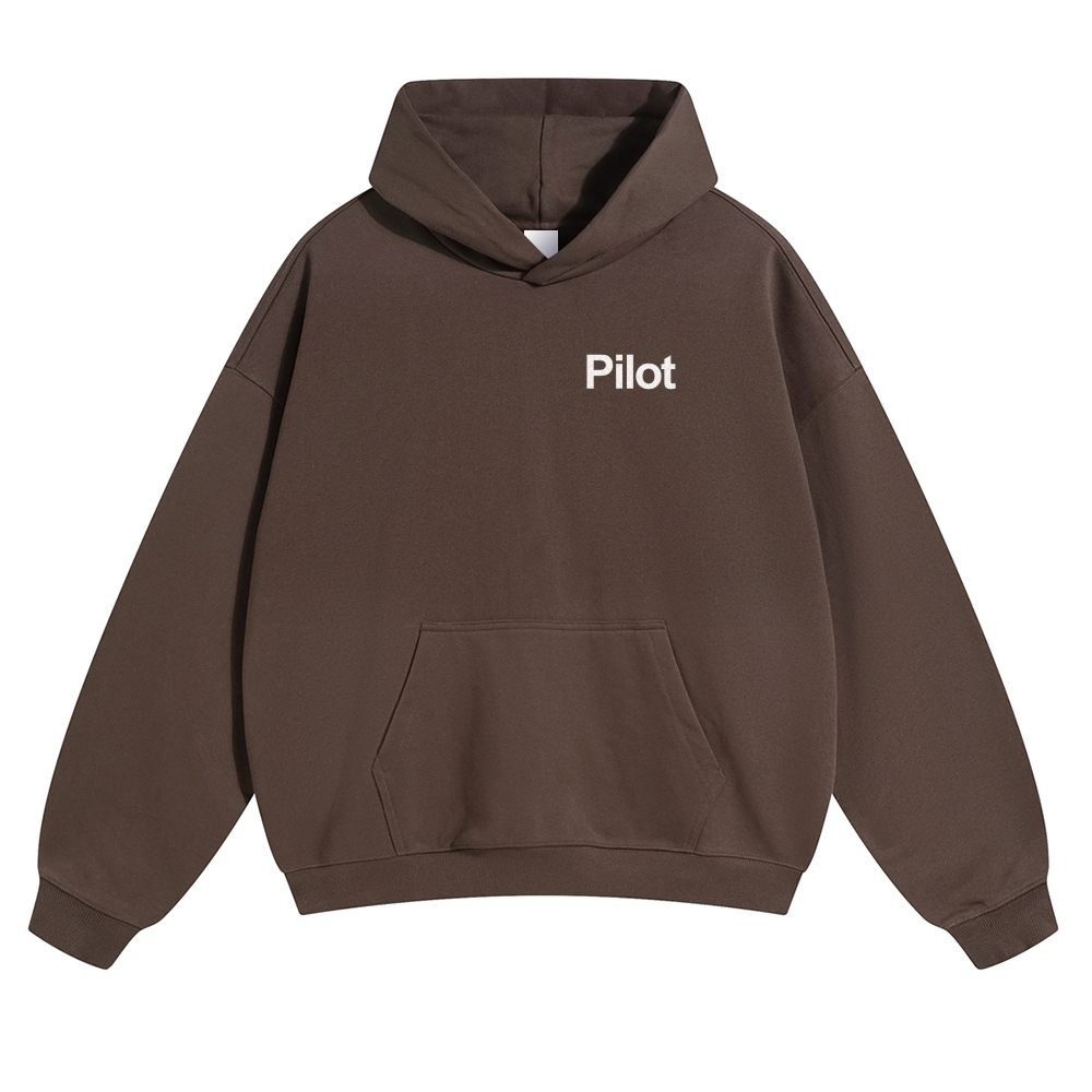 Pilot Solid Color Hoodie-moweekender
