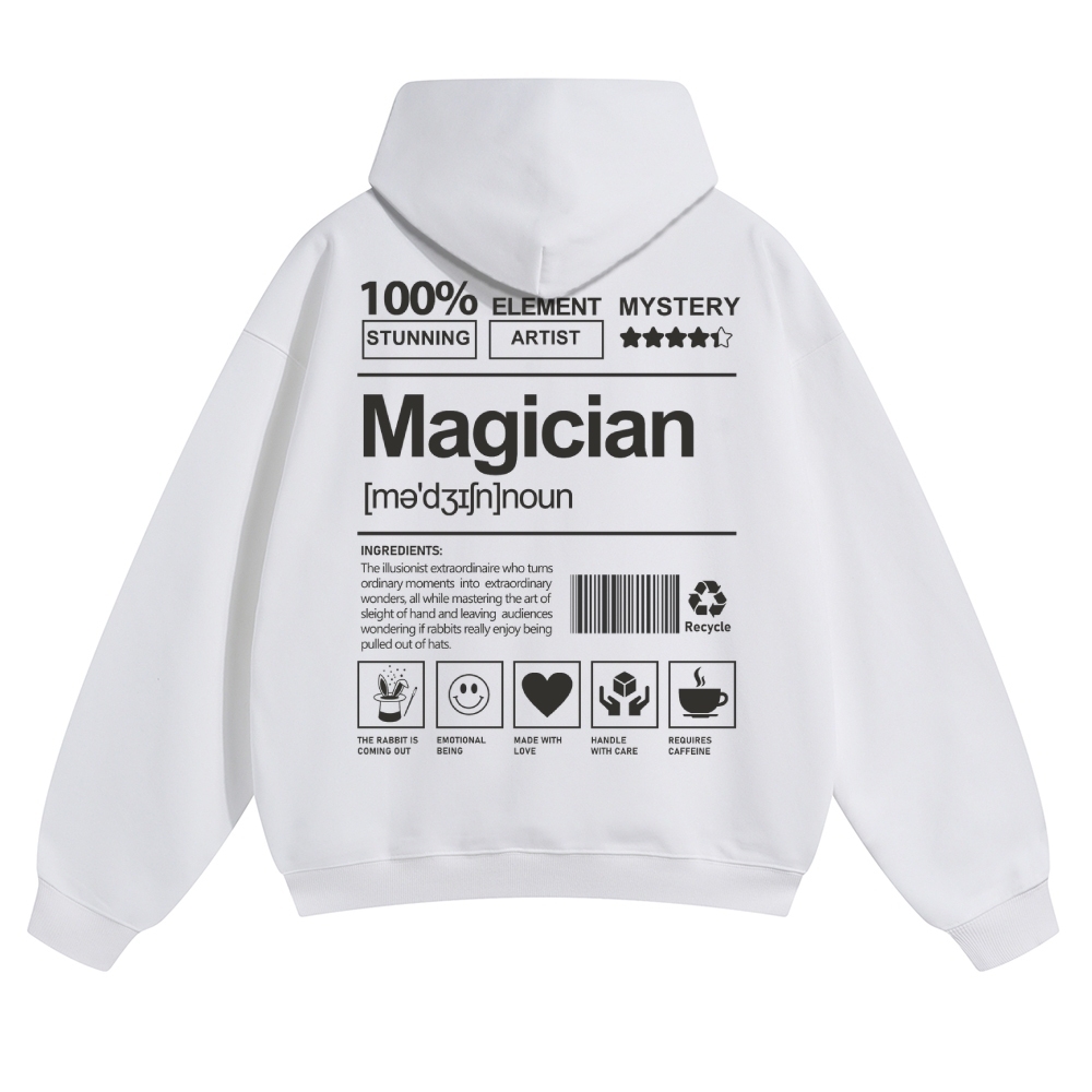 Magician Unisex Casual Anime Print Hoodie-moweekender