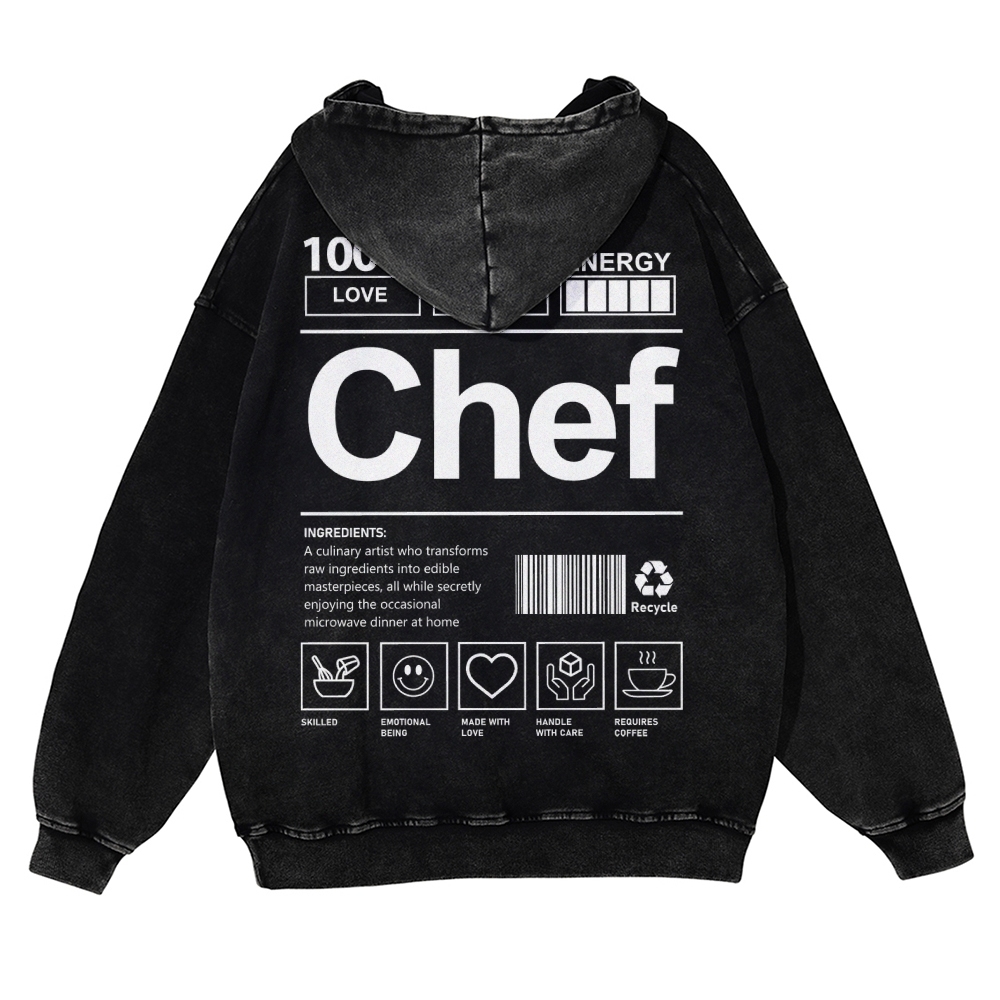 Chef Casual Washed Hoodie