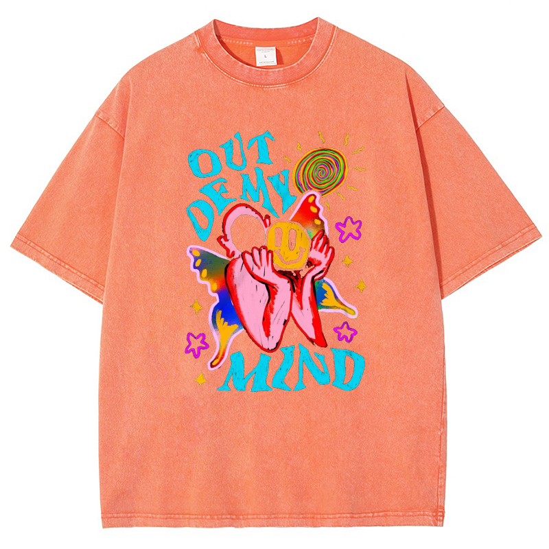 Out Of My Mind Vintage Snowflake Washed T-Shirt-moweekender