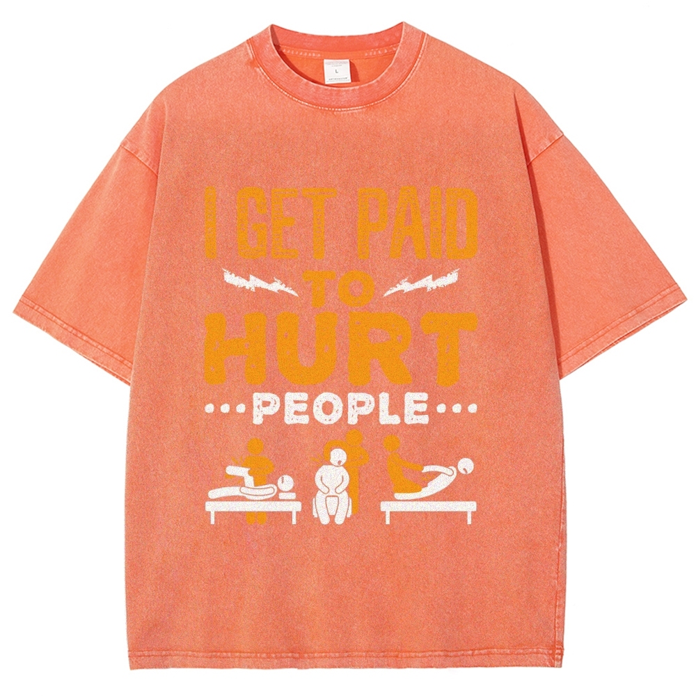 Physical Therapy Unisex Fit Washed T-Shirt-moweekender