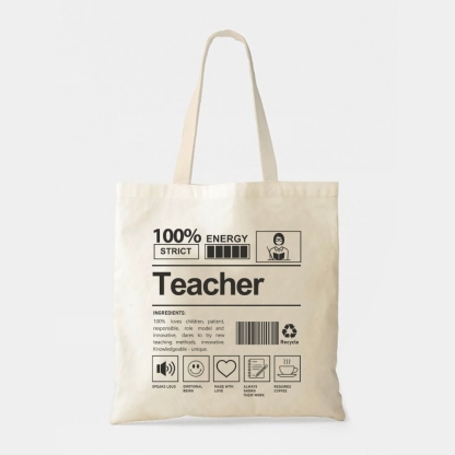 teacher Tote Bag-moweekender
