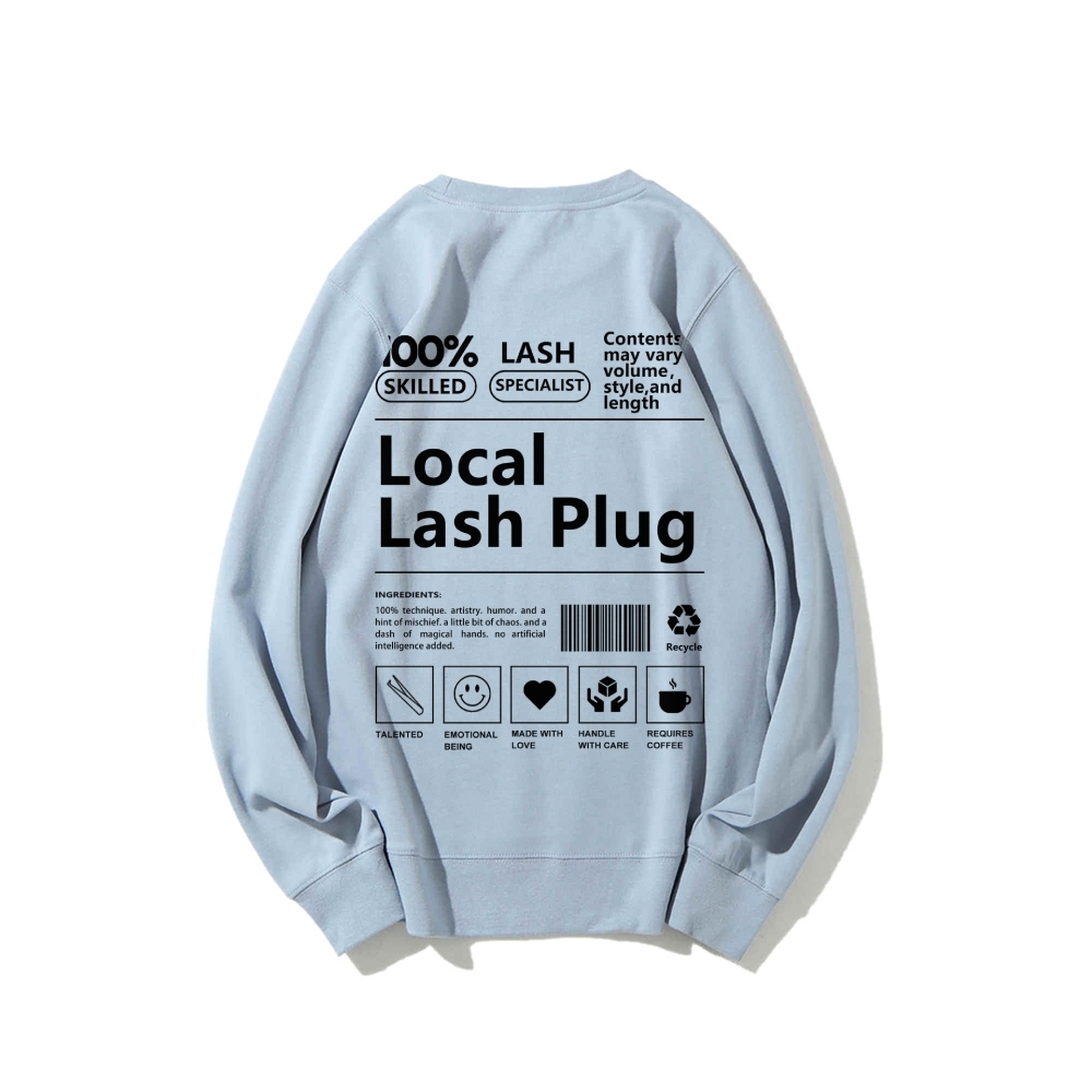 Local Last Plug Long Sleeved Round Neck Sweatshirt-moweekender