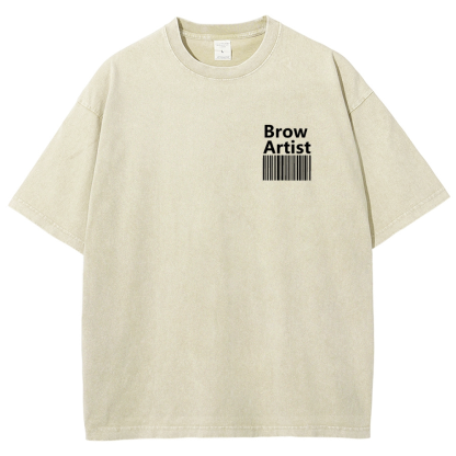 Brow Artist Vintage Snowflake Washed T-Shirt