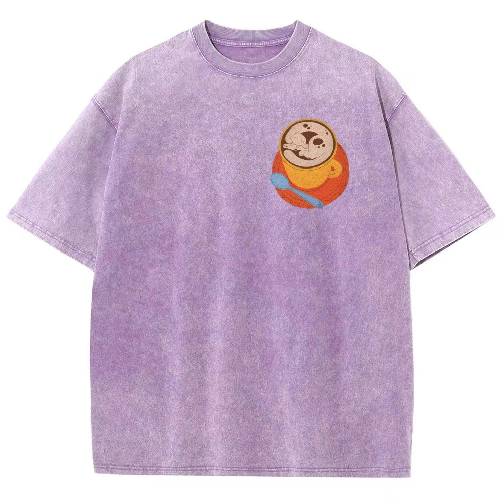 coffee lovers Unisex Fit Washed T-Shirt-moweekender