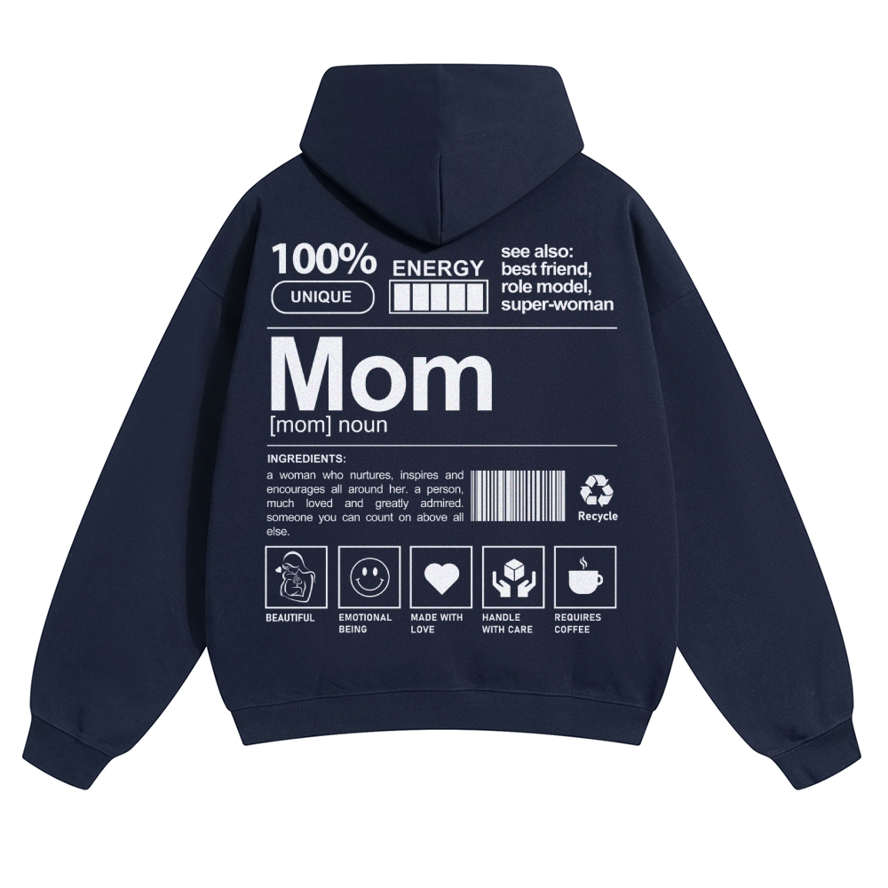 Mom Unisex Casual Anime Print Hoodie-moweekender