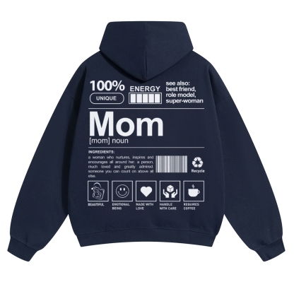 Mom Unisex Casual Anime Print Hoodie-moweekender
