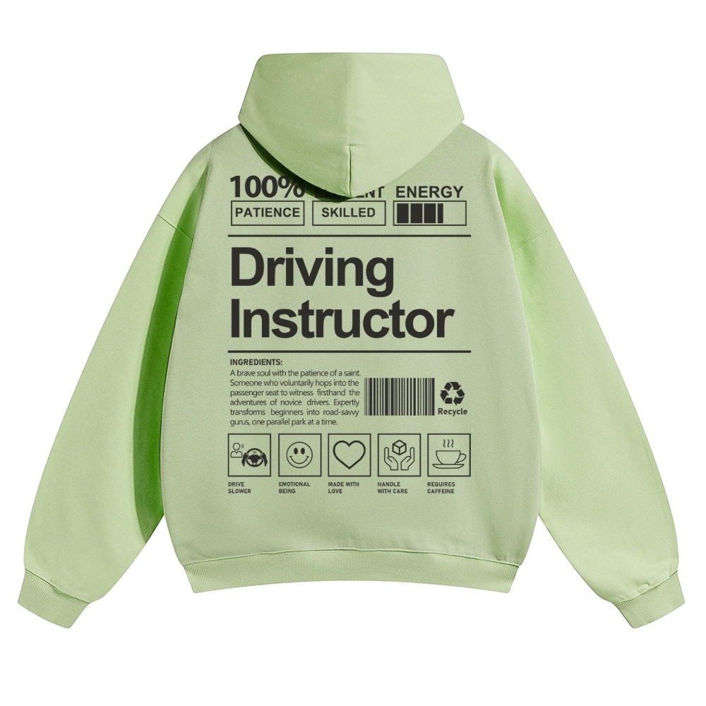 Driving Instructor Unisex Casual Anime Print Hoodie-moweekender