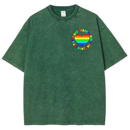 Shade Never Made Anyboday Less Gay Unisex Fit Washed Oversized T-Shirt-moweekender