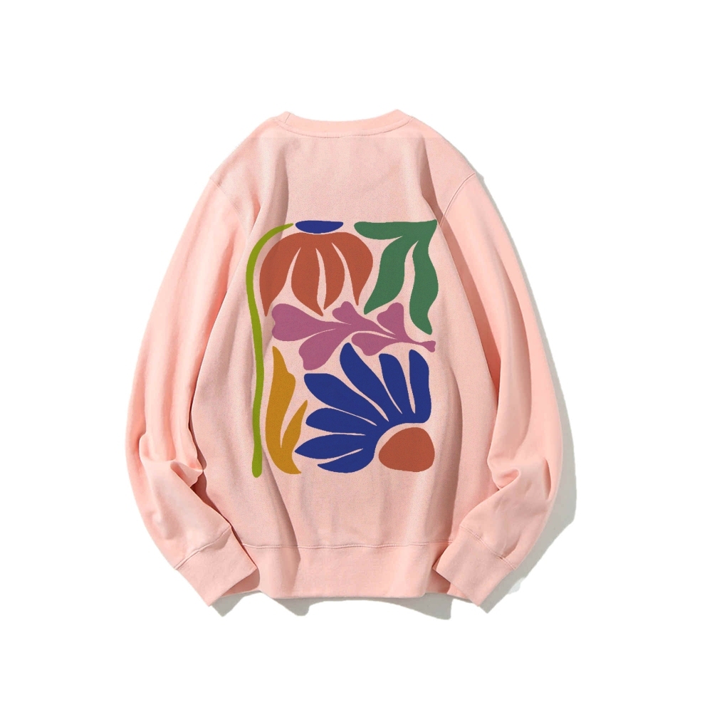 Wildflowers Matisse Art Casual Crewneck Sweatshirt-moweekender