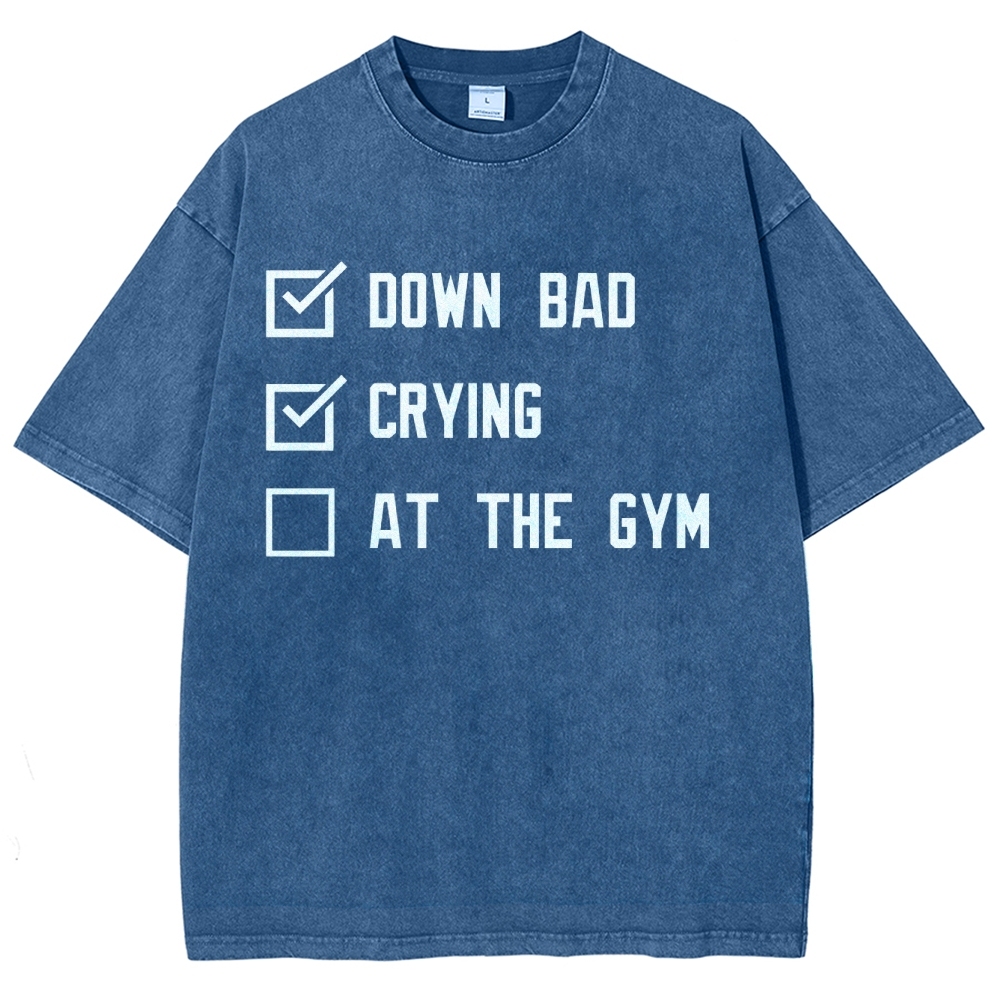 At The Gym Vintage Snowflake Washed T-Shirt-moweekender