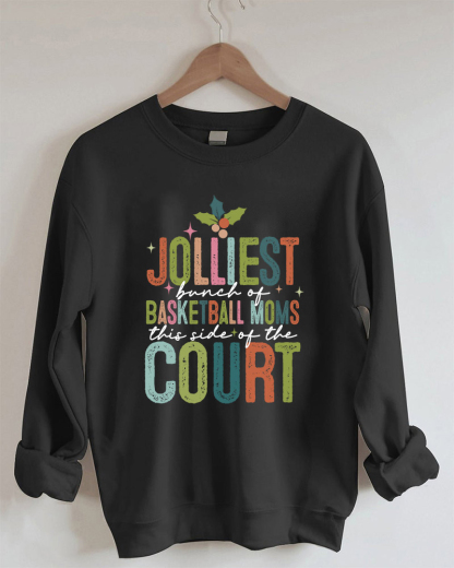 Sport Basketball Moms Printed Sweatshirt-moweekender