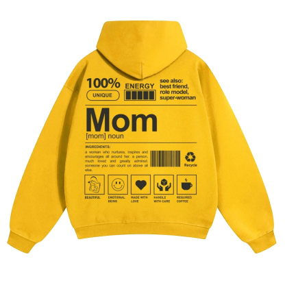 Mom Unisex Casual Anime Print Hoodie-moweekender