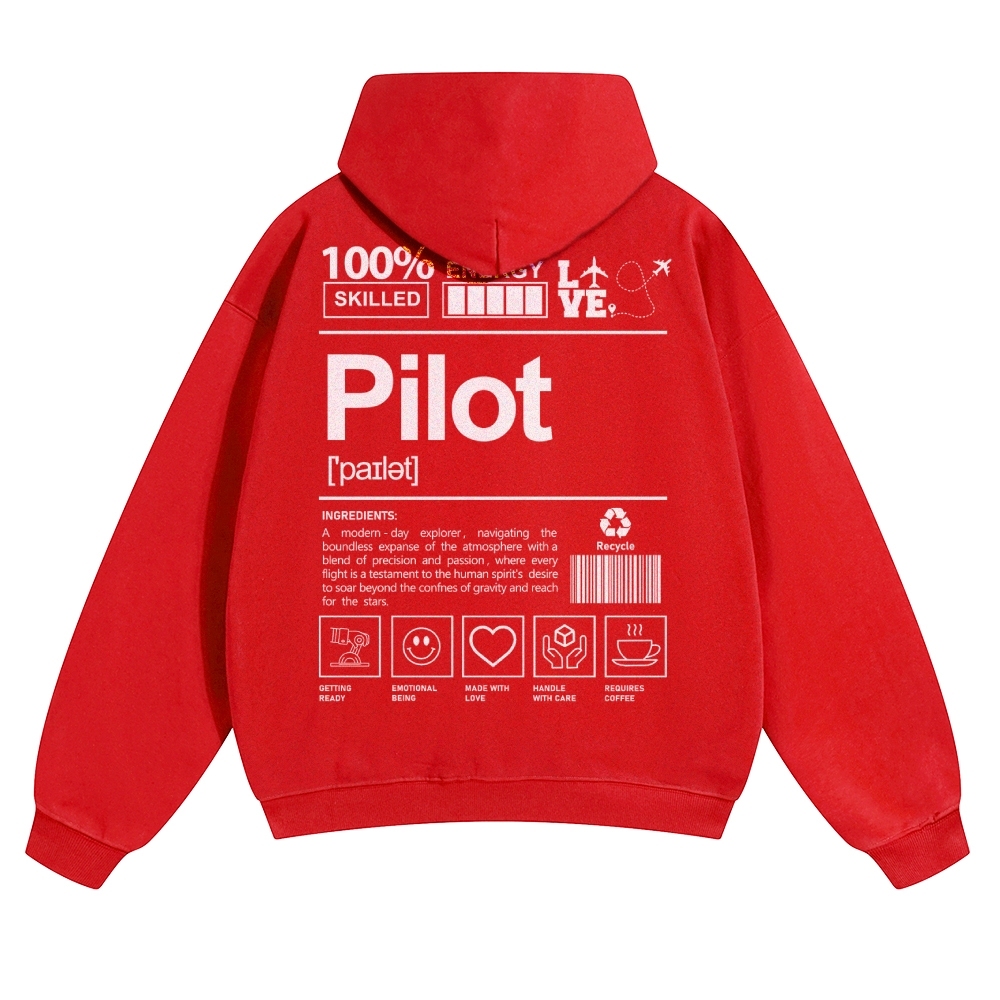 Pilot Solid Color Hoodie-moweekender