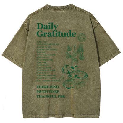 Grateful Aesthetic Summer Unisex Fit Washed T-Shirt-moweekender