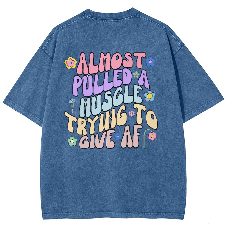 Almost Pulled A Muscle Trying To Give AF Vintage Snowflake Washed T-Shirt-moweekender